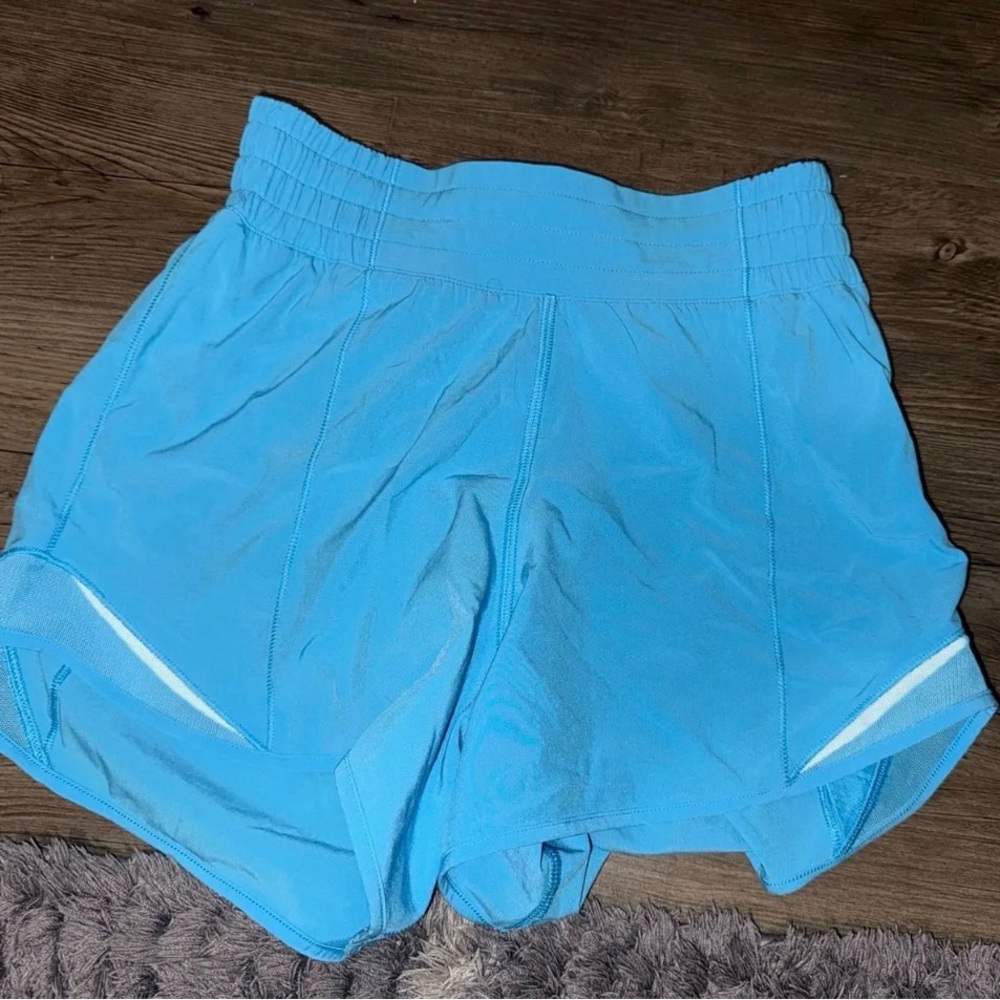 Women’s Light Blue Performance Running Shorts
